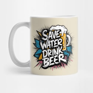 save water drink beer Mug